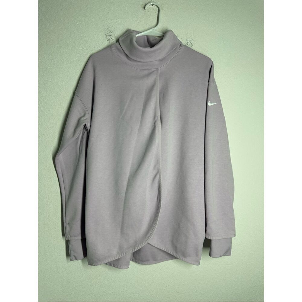 Womens NIKE Maternity Reversible Pullover Sweatshirt Teal Sz S Nursing See Notes
